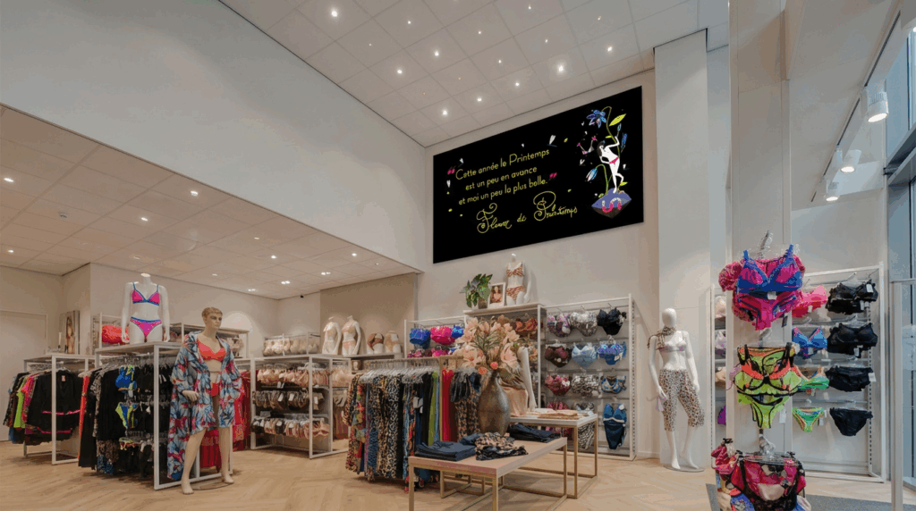 bannière marketing, habillage magasin