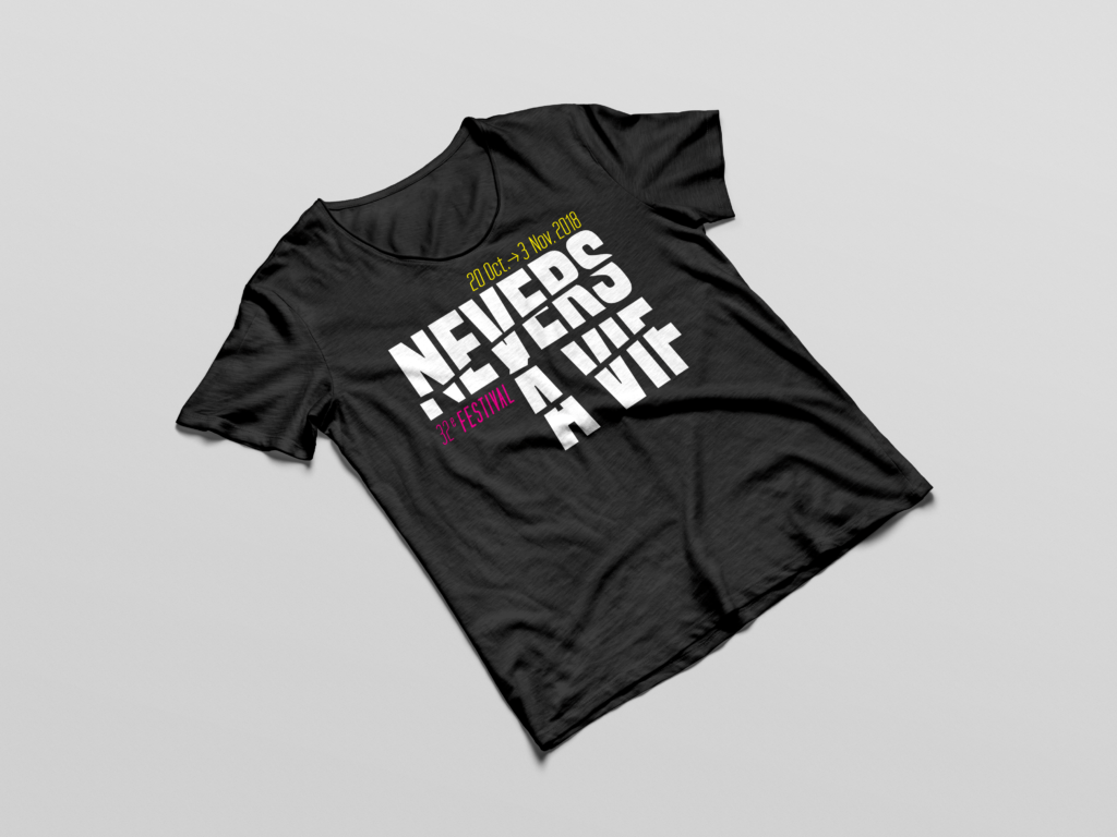 conception de tshirt festival nevers à vif café charbon