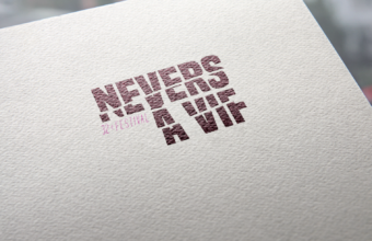 logo Nevers à vif, branding communication festival