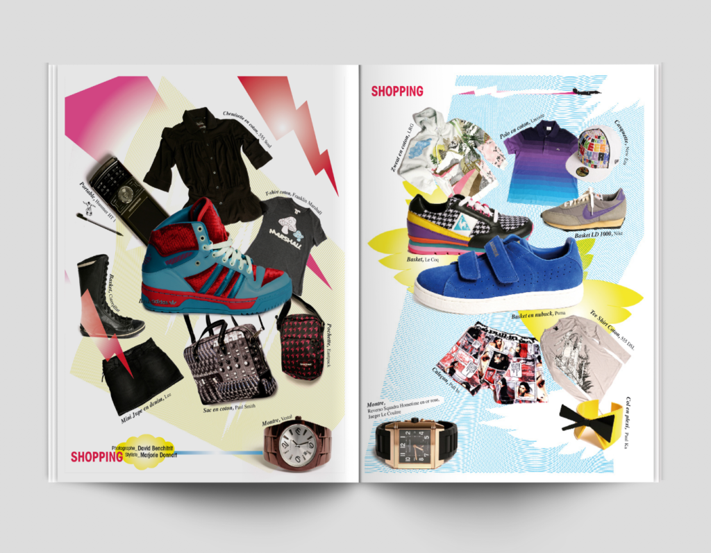 Mise en page double page magazine, Nevers